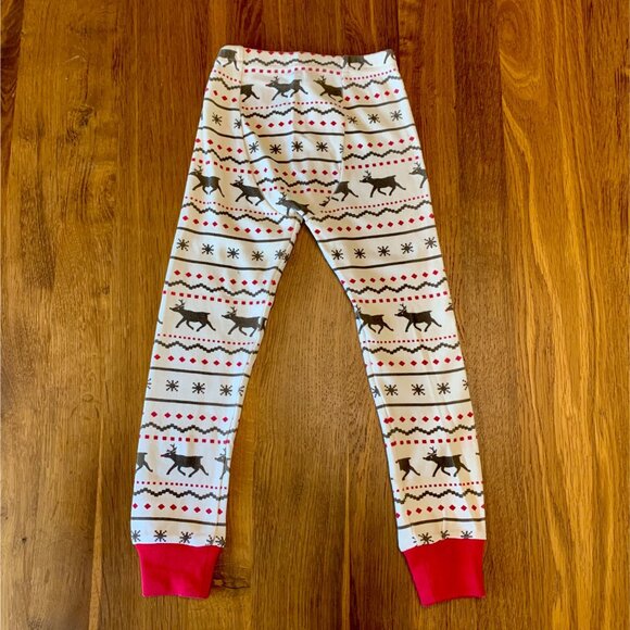 L'OVED BABY Reindeer Christmas Pajamas 2T 4-5 Fair Isle Organic Cotton Unisex - Picture 6 of 15